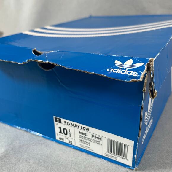 Adidas Rivalry Low Mens Black White Athletic Sneakers Size 10.5 - Picture 11 of 11